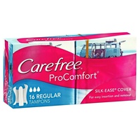 Carefree Pro Comfort Tampons Regular 16
