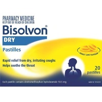 Bisolvon Dry Honey Lime Pastille 20 relieve dry, irritating cough&soothe throat