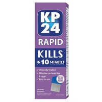 KP24 Rapid 150ml kill head lice and their eggs in just 10 minutes