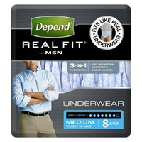 Depend Underwear Realfit Male Medium 8