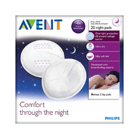 Avent Nighttime Breast Pads 20Pk