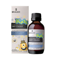 Brauer Kids Manuka Honey Dry Cough 100ML temporarily relieve dry, raspy coughs