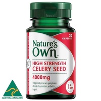 Natures Own High Strength Celery Seed 400mg Capsules 30