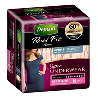 Depend Underwear Realfit Women Medium 8 pack