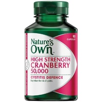 Natures Own High Strength Cranberry 50000MG Capsules 90