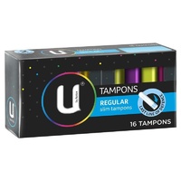 U by Kotex Tampons Regular 16