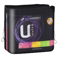 U by Kotex Pad Maxi Overnight with Wings 10