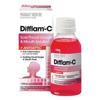 Difflam C Gargle and Mouth Solution 100ML Anti-inflammatory For fast pain relief