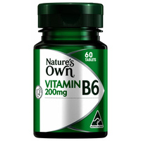 Natures Own Vitamin B6 200Mg Tablets 60