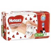 Huggies Essentials Size 5 13-18kg 44 Nappies 12hrs Leakage Protection