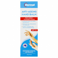 Dermal Therapy Anti-Ageing Hand Balm SPF 15+ 40G Moisturises Hydrates