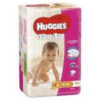 Huggies Ultra Dry Nappies Size 3 Boy 6-11kg Bulk 44 Pack Comfort