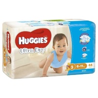 Huggies Ultra Dry Nappies Size 3 Girl 6-11kg Bulk 44 Pack Comfort