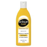 Selsun Gold Anti Dandruff Treatment Shampoo 375mL Medically Proven Treatment