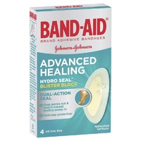 Band-Aid Advanced Healing Hydro Seal Blister Block 4 Pack Dual- Action Seal