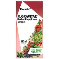 Floradix Floravital Herbal Liquid Iron Extract 250mL Suitable For Vegans