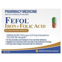 Fefol Iron and Folate Supplement 30 Capsules