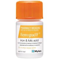 Ferro-grad F Iron & Folic Acid 30 Tablets