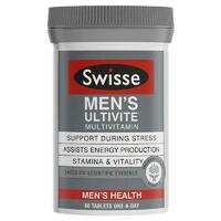 Swisse Men's Ultivite Multivitamin 60 Tablets Support Energy Production