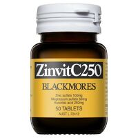 Blackmores ZinvitC250 50 Tablets Support Healthy Immune System Function
