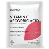 Melrose Vitamin C Ascorbic Acid Powder 125g Support Healthy Immune Function