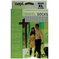 Oapl 41039 Travel Socks Beige Extra Large