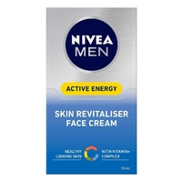 Nivea for Men Active Energy Skin Revitaliser Face Cream 50ml UVA/UVB Filters