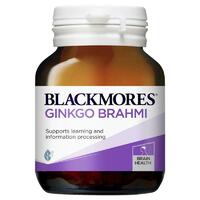 Blackmores Ginkgo Brahmi 40 Tablets Support Learning Information Processing