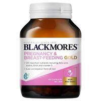 Blackmores Pregnancy and Breastfeeding Gold 60 Capsules Lower Constipation Iron
