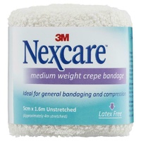Nexcare Crepe Bandage Medium 50mm x 1.6m Light Bandaging and Compression