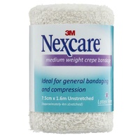 Nexcare Crepe Bandage Medium 75mm x 1.6m Light Bandaging and Compression