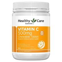 Healthy Care Vitamin C 500mg Chewable 500 Tablets Support Immune System Health