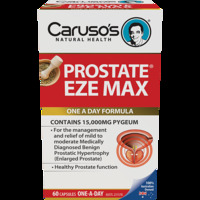 Carusos Natural Health Prostate Eze Max 90 Capsules Relieve Enlarged Prostate