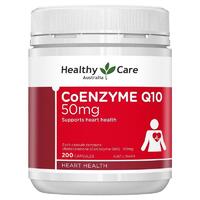 Healthy Care CoQ10 50mg 200 Capsules Support Heart Health Antioxidant