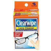 Clearwipe Lens Cleaner Wipes 20