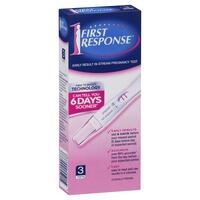 First Response Instream Pregnancy Test 3 Tests