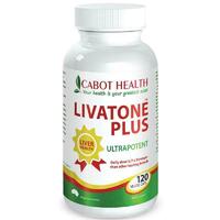Cabot Health LivaTone Plus With Turmeric 120 Capsules Liver Detoxification