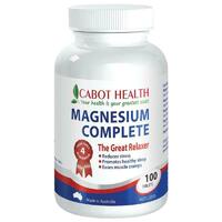 Cabot Health HD Magnesium Complete 100 Tablets Relieve Headache Symptoms