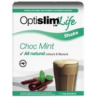 OptiSlim Life Shake Choc Mint 50g x 7