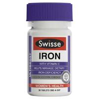 Swisse Ultiboost Iron 30 Tablets Maintain Healthy Blood Prevent Iron Deficiency