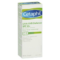 Cetaphil UVA/UVB Defence SPF 50+ 50mL Mexoryl Technology Facial Moisturiser