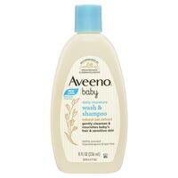 Aveeno Baby Daily Moisture Lightly Scented Wash & Shampoo 236mL Gentle
