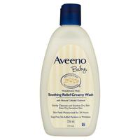 Aveeno Baby Soothing Relief Fragrance Free Creamy Wash 236mL