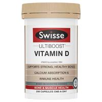 Swisse Vitamin D 250 Capsules Maintain Healthy Bone Teeth Muscle Function