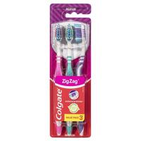 Colgate Zig Zag Deep Interdental Clean Toothbrush Medium Value 3 Pack