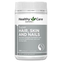 Healthy Care Super Hair Skin & Nails 100 Capsules Enhance Healthy Hair Skin Nail