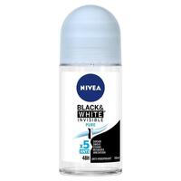 NIVEA Black & White Invisible Pure 48H Roll On Deodorant 50ml