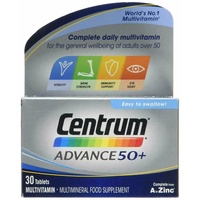Centrum Advance 50+ 30 Tablets  For Adults Multivitamin and Minerals