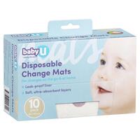 Baby U Disposable Change Mats 10 Pack