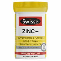 Swisse Ultiboost Zinc+ 60 Tablets Support Immune Function Reproductive Health